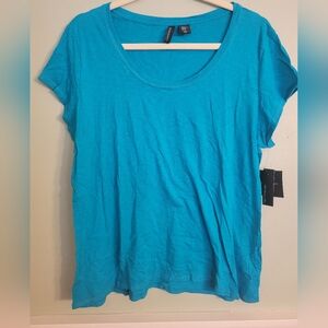 Cynthia Rowley Vibrant Blue Short Sleeve Tee